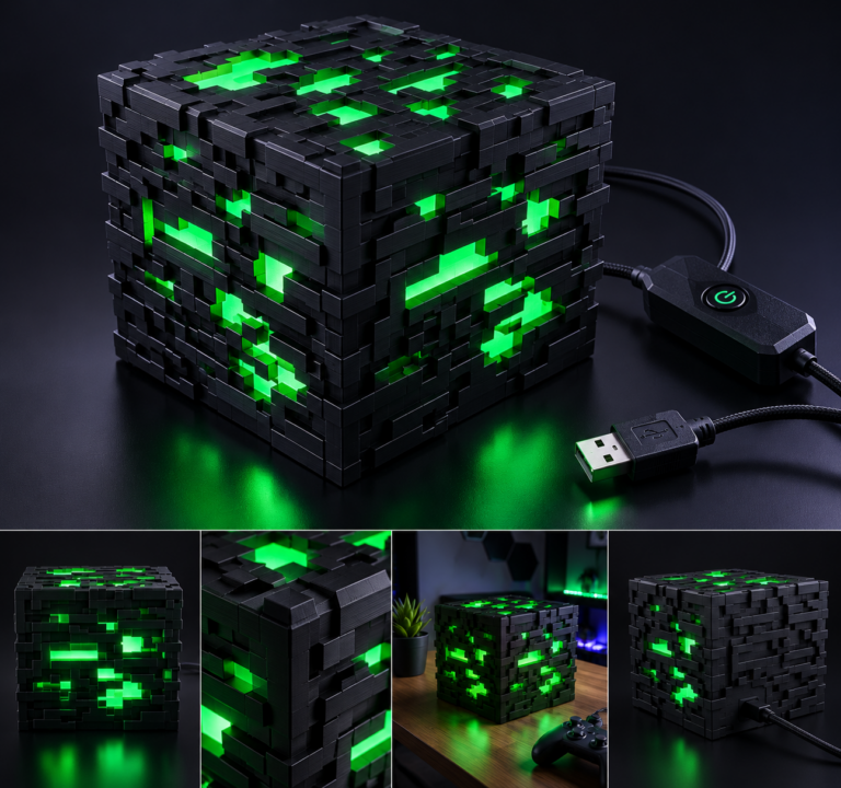 Epic Minecraft-Inspired LED Lamp | 3D Printed